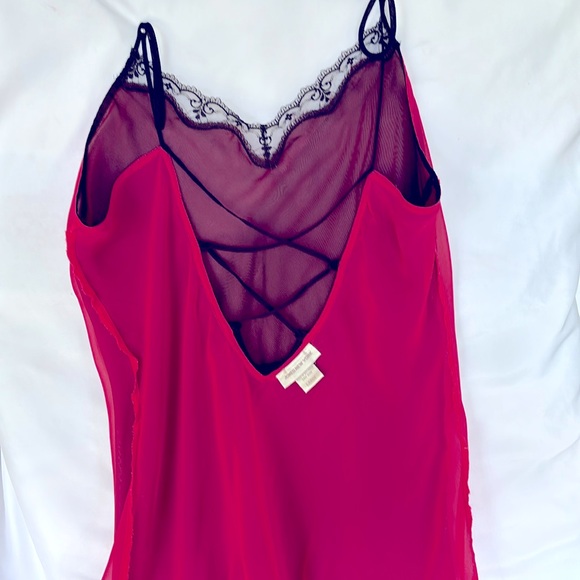 VINTAGE 90’s JONES NEW YORK BEAUTIFUL, SEXY TWO COLORS LACE NIGHTGOWN - LARGE - Picture 8 of 11